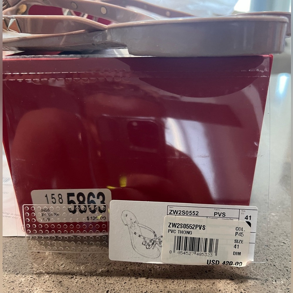 Size 41 Valentino Jelly Thong sandal